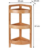 Badezimmerlösungen Badezimmerlösungen Badezimmer Rack 3-layer Bambus