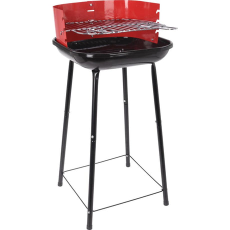 Grill halboffen 41 cm rot schwarz