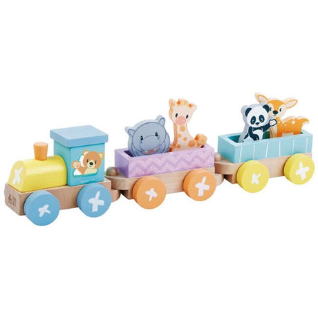 Studio Zirkus Tiereisenbahn aus Holz 7-teilig
