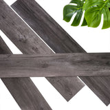 Wallart Wallart Planken Wood-Look Schuurhout Oak Charcoal Black