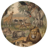 Wallart Wallart Wallow Circle Animals of Africa 190 cm