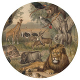 Wallart Wallow Circle Tiere Afrikas 142,5 cm