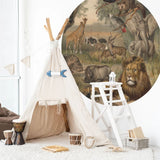 Wallart Wallow Circle Tiere Afrikas 142,5 cm