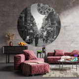 Wallart Wallart Wallow Circle Hong The Old Days 142,5 cm