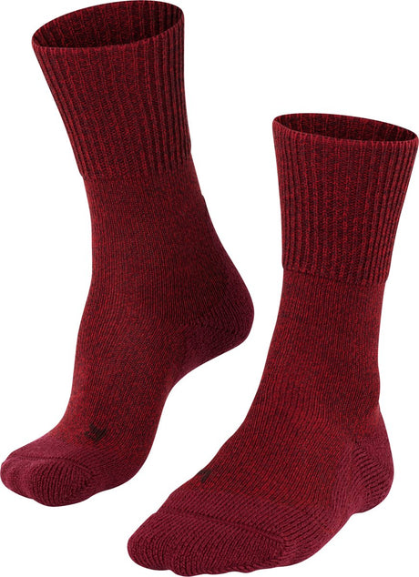 Falke TK1 Wool Anti-Blister Wandersocken aus dickem Woll-Funktionsmaterial Damen Rot – Größe 39-40