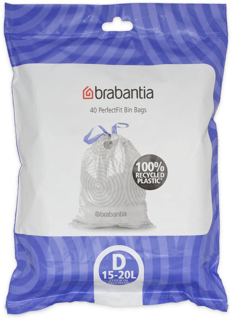 Brabantia Perfectfit Müllsäcke – 15 20 l – Code d – 40 Stück