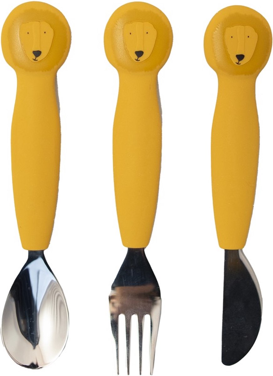 Trixie Silicon Eetset - Herr Lion, 3st.