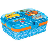 Stor Pokémon Kinder-Lunchbox – Lunchbox mit 4 Fächern für Kinder ab 4 Jahren – spülmaschinenfest, BPA-frei – Hellblau