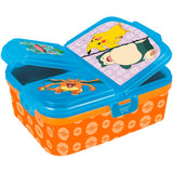 Stor Pokémon Kinder-Lunchbox – Lunchbox mit 4 Fächern für Kinder ab 4 Jahren – spülmaschinenfest, BPA-frei – Hellblau