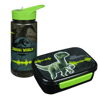 No Brand Jurrasic World Set Lunchbox und Trinkflasche | 6 Stück