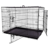 Flamingo Flamingo Wire Gage con porta scorrevole Mezo XL 70x109x77 cm nero