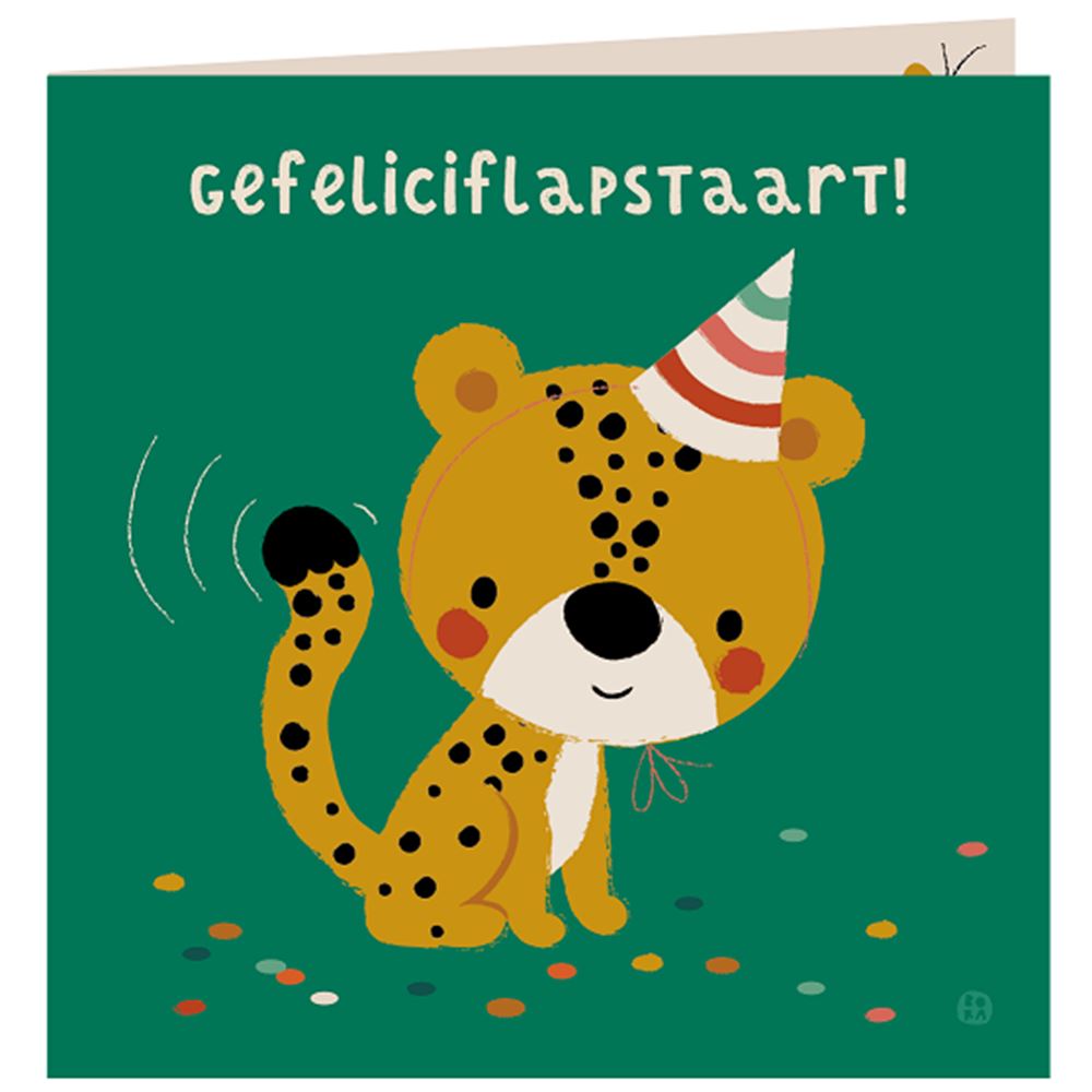Jungle verjaardagskaart+envelop. gefelic