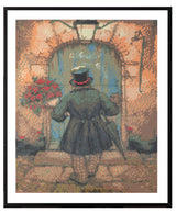 Grafix Diamantgemälde Anton Pieck Mann mit Rosen 40x50cm