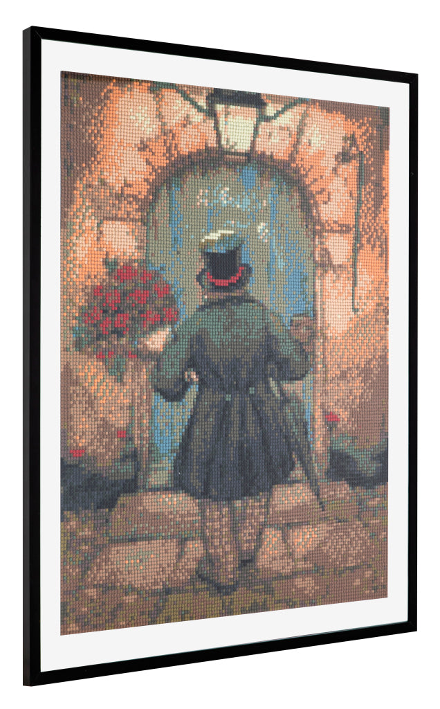 Grafix Diamond Painting Anton Pieck Man z vrtnicami 40x50cm