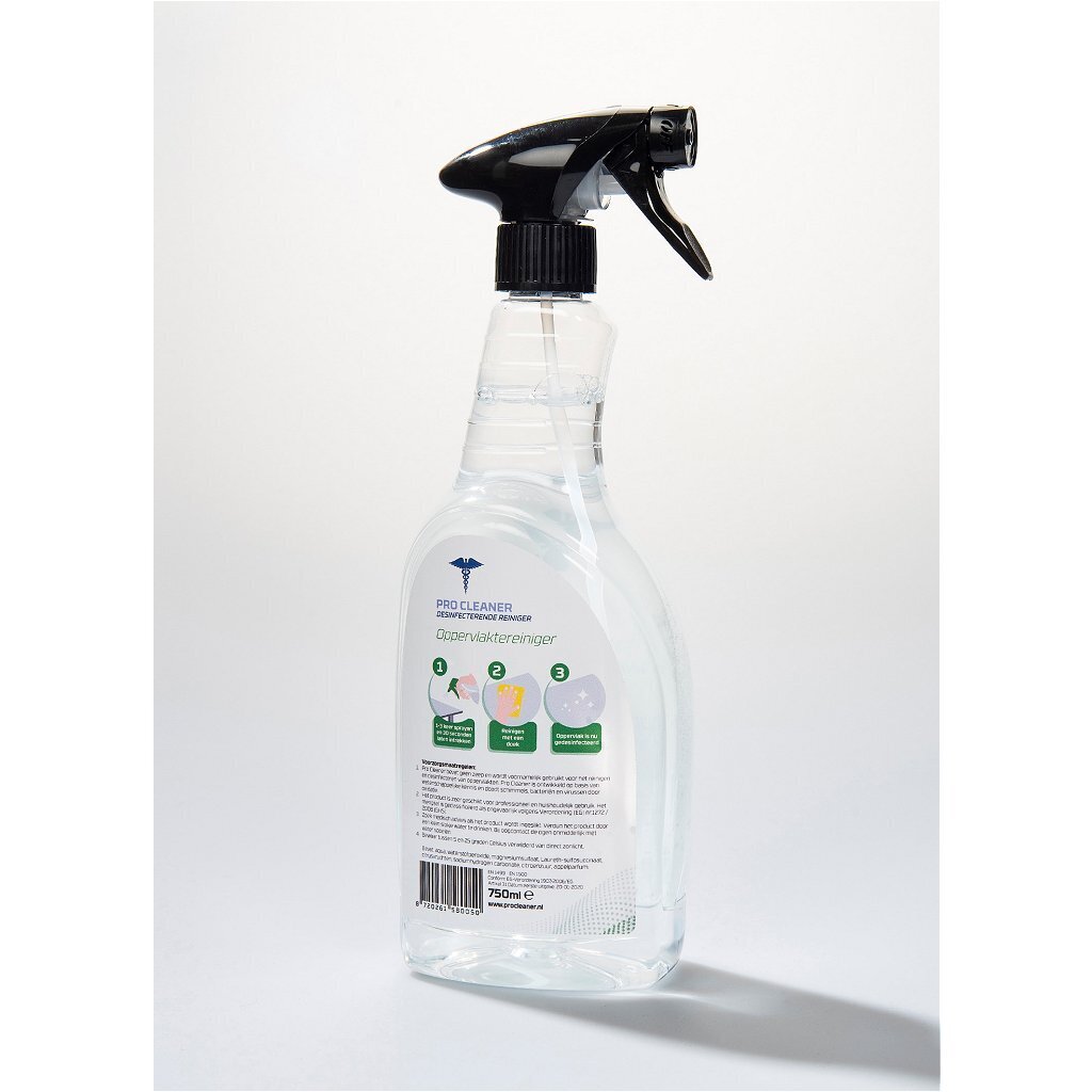 Pro Cleaner Desinfektions-Oberflächenreiniger 750 ml Box 10 Stück