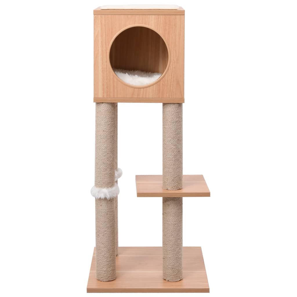 Vidaxl kattenkrabpaal met sisal krabmat 90 cm