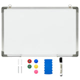 Vidaxl Whiteboard magnétique 50x35 cm en acier blanc