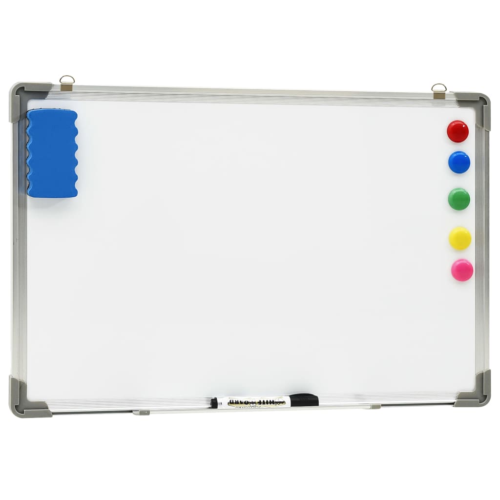 Vidaxl Whiteboard Magnetic 50x35 cm acciaio bianco