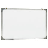 Vidaxl Whiteboard Magnetic 50x35 cm Stahlweiß