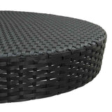Vidaxl tuintafel 75,5x106 cm poly rattan zwart