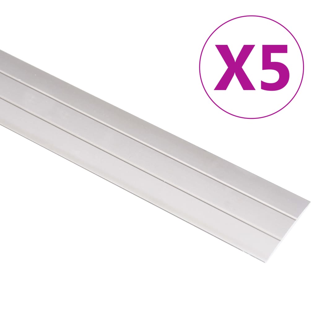 Vidaxl talni profili 5 psov 134 cm aluminijasta zlata obarvana