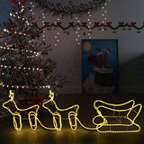 Vidaxl Decoration Reindeer e LED SLED 576