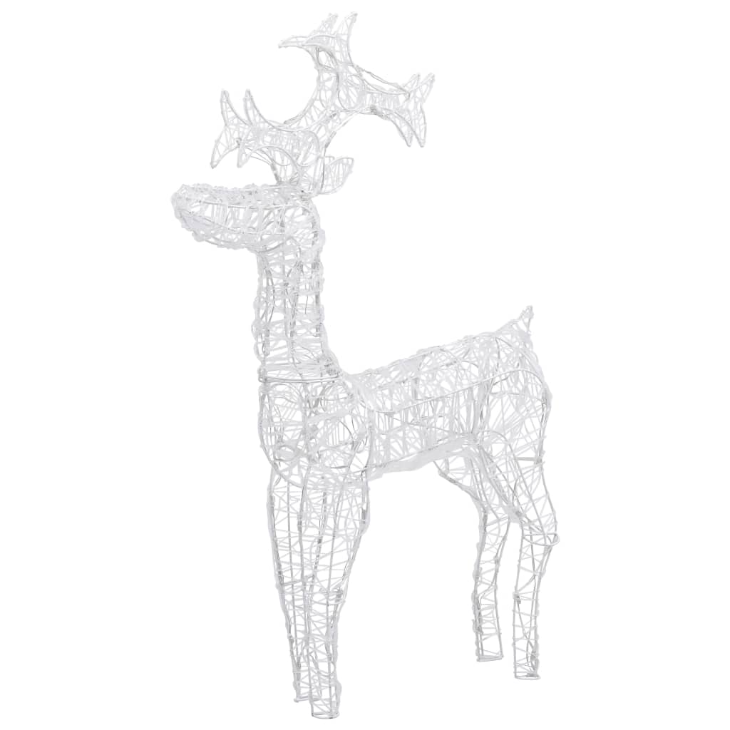 Vidaxl Christmas Decoration Reindeer 90 LEDS 60X16X100 CM acrylique