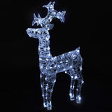 Vidaxl Christmas Decoration Reindeer 90 LED 60x16x100 cm acrilico