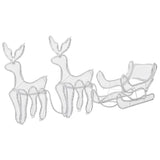 Vidaxl Christmas Lights 2 Reindeer e SLED con mesh 648 LED