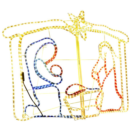 Vidaxx Weihnachtsdekoration Krippe 240 LEDs 116x41x87 cm