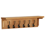 Vidaxl Coat Rack 60x16x16 cm Solid eik