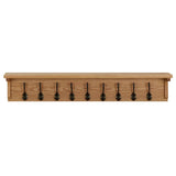 Vidaxl Coat Rack 90x16x16 cm Solid Oak