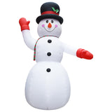 Vidaxl Christmas Sneeuwpop Inflatable with LED XXL IP44 600 cm