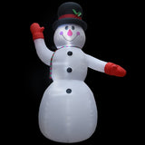 Vidaxl Christmas Sneeuwpop Inflatable with LED XXL IP44 600 cm