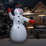 Vidaxl Christmas Sneeuwpop Inflatable with LED XXL IP44 600 cm