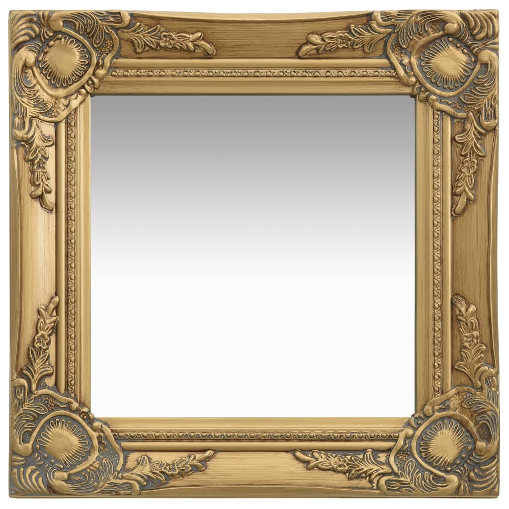 Vidaxl Miroir Miroir Baroque Style 40x40 cm Gold coloré