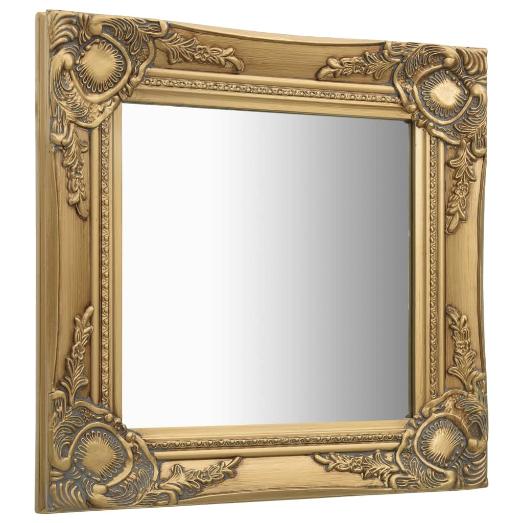 Vidaxl Wall Mirror Barock Style 40x40 cm Guldfärgad