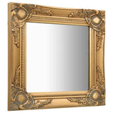 Vidaxl Miroir Miroir Baroque Style 40x40 cm Gold coloré