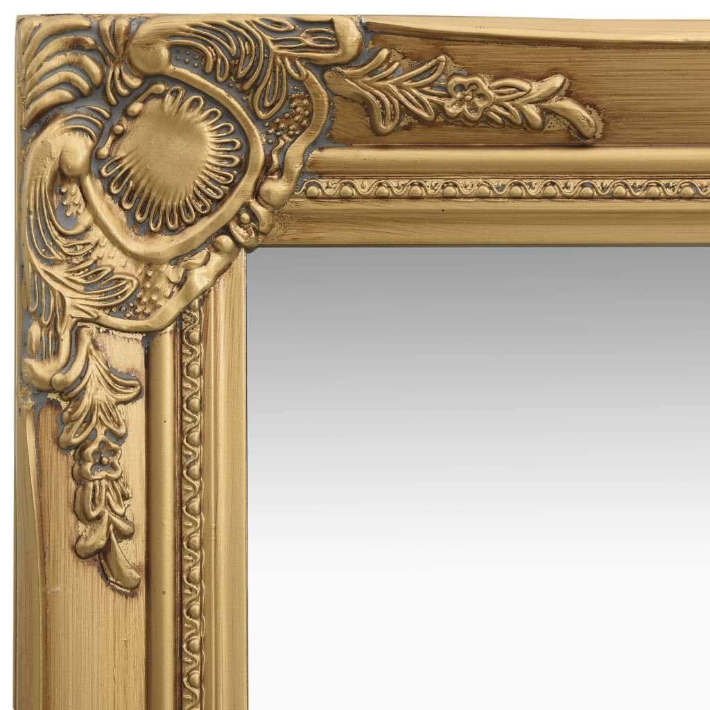 Vidaxl Wall Mirror Baroque Style 40x40 cm gullfarget