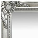 Vidaxl Wall Mirror Barock Style 40x40 cm Silverfärgad