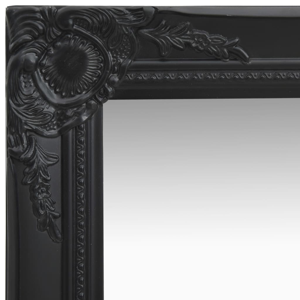 Vidaxl Wall Mirror Baroque Style 40x40 cm sort