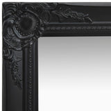 Vidaxl Wall Mirror Baroque slog 40x40 cm črna