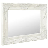 Vidaxl Wall Mirror Baroque Style 50x40 cm hvit