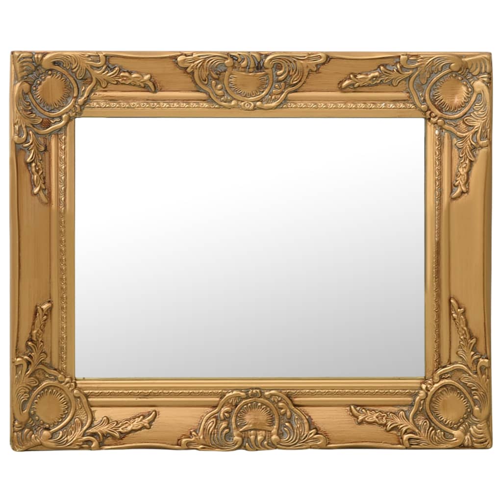 Vidaxl Wall Mirror Baroque Style 50x40 cm gullfarget