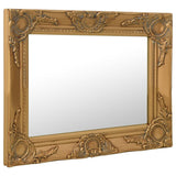 Vidaxl Wall Mirror Baroque Style 50x40 cm zlato obarvano