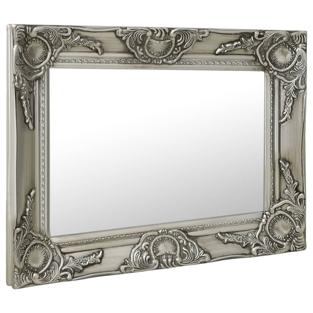 Vidaxl Wall Mirror Baroque Style 50x40 cm srebrny kolor