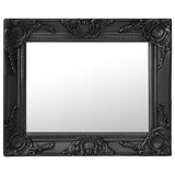 Vidaxl Wall Mirror Barroque Style 50x40 cm Negro