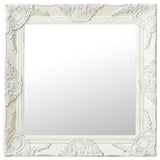 Vidaxl Wall Mirror Baroque Style 50x50 cm bílá