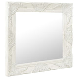 Vidaxl Wall Mirror Baroque Style 50x50 cm bílá