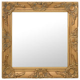 Vidaxl Wall Mirror Barock Style 50x50 cm guldfärgad